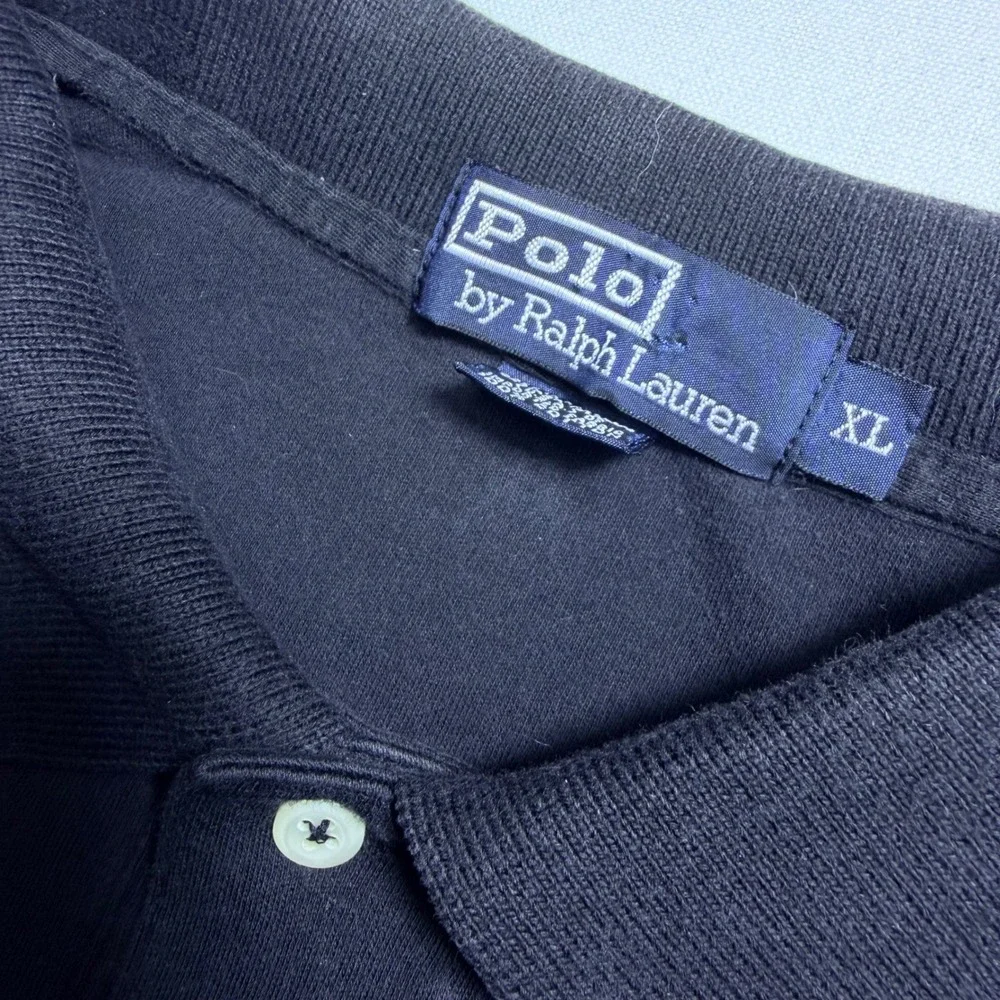 Polo Ralph Lauren Mens XL faded black Short‎ Sleeve Red pony golf preppy shirt